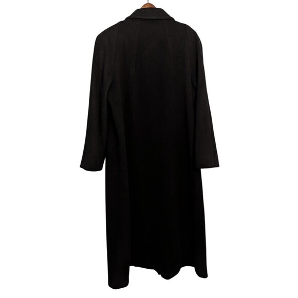 Pendleton Womens Wool Overcoat Size 12 Black Long Button-Up Winter lined - Picture 13 of 16